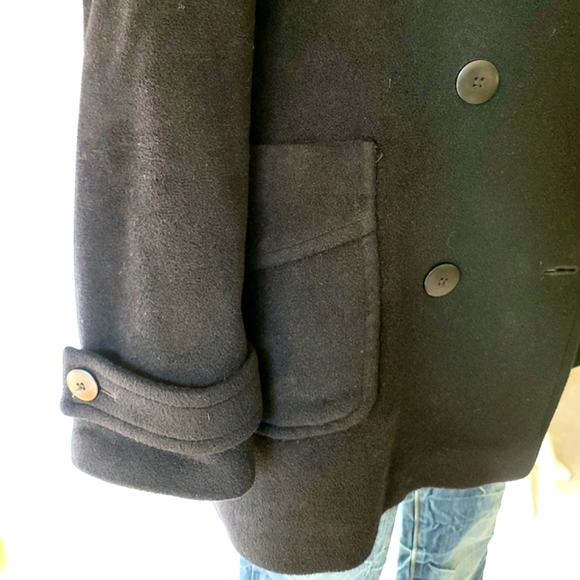 Hilary Radley Women's Wool Angora Blend Pea Coat Size 8 - Picture 5 of 16